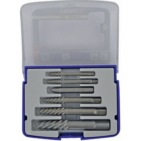 Set of screw removers 6pcs N°1-2-3-4-5. Half-box