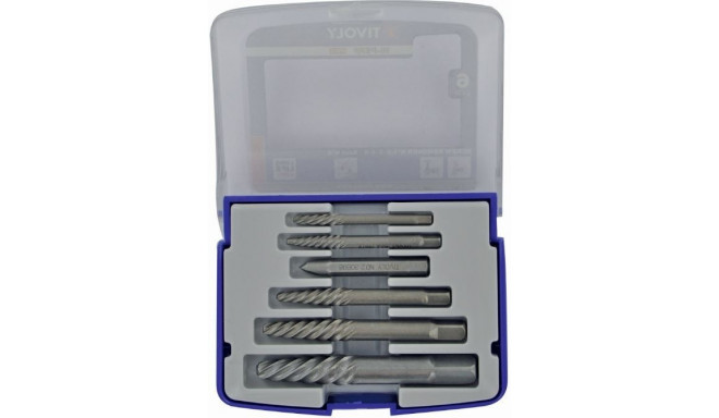 Set of screw removers 6pcs N°1-2-3-4-5. Half-box