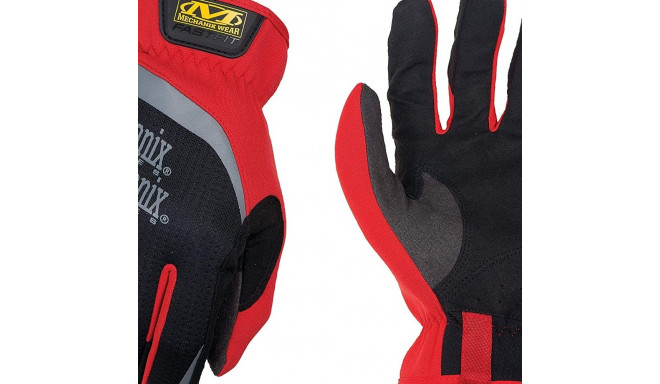 Kindad Mechanix FAST FIT hingavast TrekDry® materjalist, must/punane, suurus L