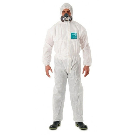 Disposable coverall Type 5/6 Ansell Alphatec 1800 Standard, white, size XXL