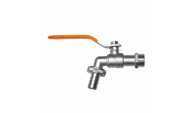 Ball faucet 3/4", 1" male outlet with 3/4" hose adapter