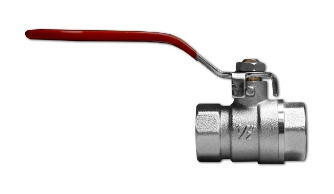 Ball valve 3/4", nickle plated BRASS