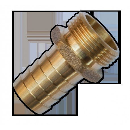 Voolikuühendus 32mm - 1¼" väliskeere, messing