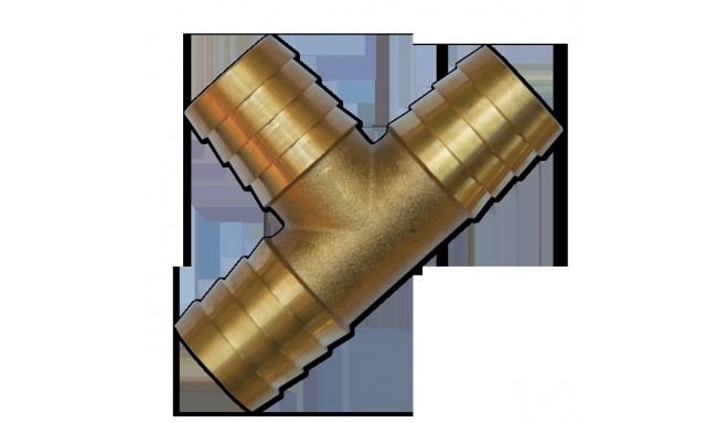 Kolmik 3 x 19mm voolikule, messing