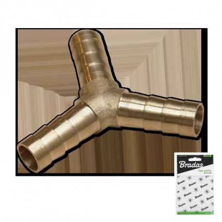 Y-tüüpi tee 12,5 mm vooliku jaoks MESSING