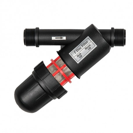 Screen filter, mesh 120, 3/4" male threads