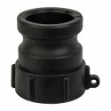 IBC adapter S60x6 sisekeere - Camlock 1" ühendus tüüp A