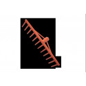 Traditional PVC 12-tine rake