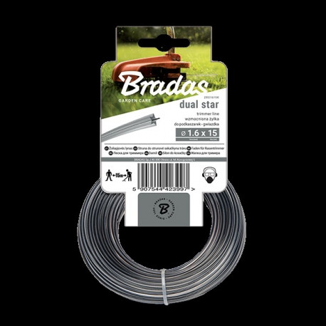 Trimmeri jõhv Ripper Dual, Star tugevdatud 2,0mm 15m