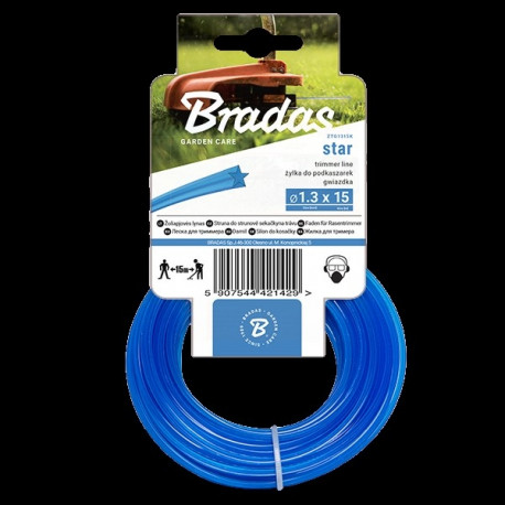 TRIMMER line, star 2,7mm x 50m - card
