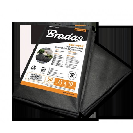 Anti-weed non-woven 50g/m² black, 1,1m x 5m