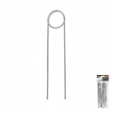 Galvanized metal pin in the shape of "O" width 3,5cm / height 20cm