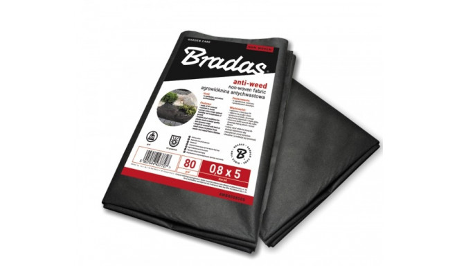 Anti-weed non-woven 80g/m² black, 0,8m x 10m