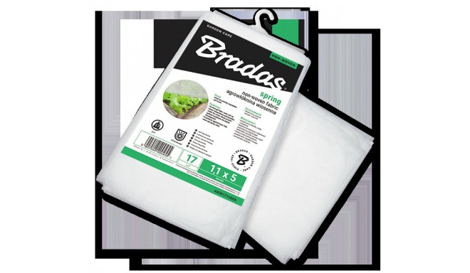 Non-woven 17g/m² spring, white, 3,2 x 5m