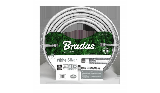 Garden hose NTS WHITE SILVER 1/2" - 20m