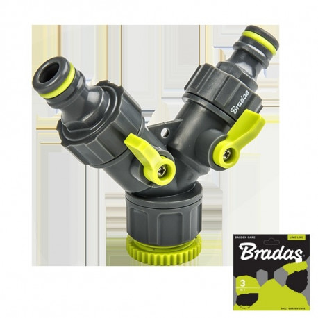 LIME LINE Tee 3/4"-1/2" 2 klapiga