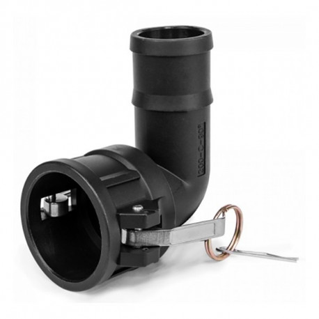 Camlock TYPE C hose socket 2" elbow - PP - IBC