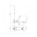 Trolley jack 3T 830mm max/min 552/90mm