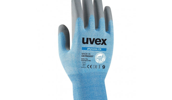 Safety gloves Uvex Phynomic C5, cut level C/5, Dyneema, polyamide, elastame with aqua polymer foam c