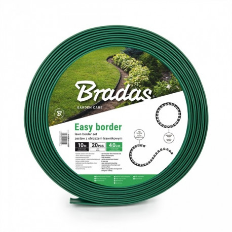 Комплект газонного бордюра EASY BORDER 40мм, зелёный