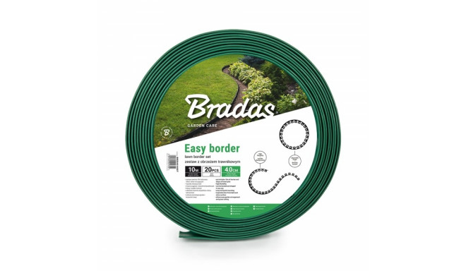 Комплект газонного бордюра EASY BORDER 40мм, зелёный