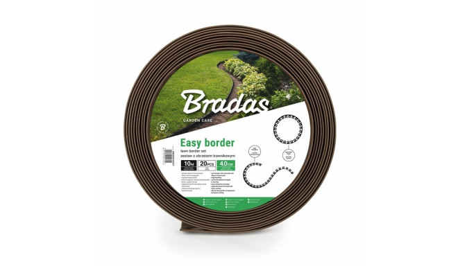 Lawn border set EASY BORDER 40mm, brown