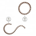 Lawn border set EASY BORDER 40mm, brown