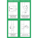 Rainwater collector / trap with valve - 100mm