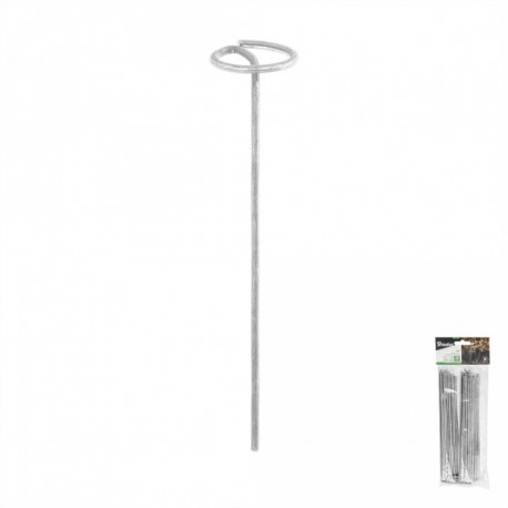 Galvanized metal pin in the shape of "G" width 3cm / height 15cm