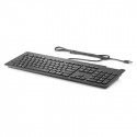 HP Slim USB Wired Keyboard - Smartcard - Blac