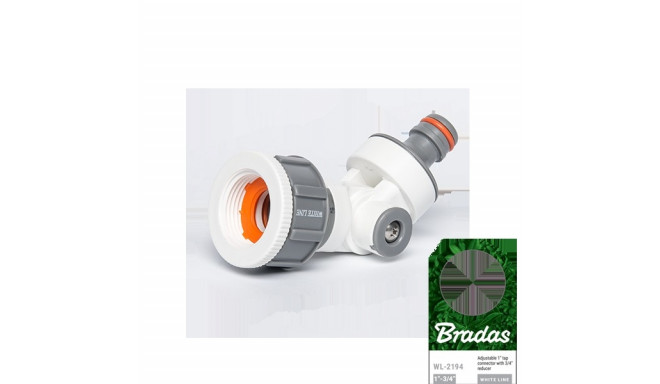 WHITE LINE angled tap connector 1" - 3/4" female