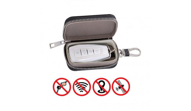 Anti-theft Car Key Case Blocking Radio Waves Faraday Box Faraday Cage Black