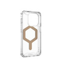 ( UAG ) Urban Armor Gear Plyo compatible with Magsafe for IPHONE 15 PRO ice gold