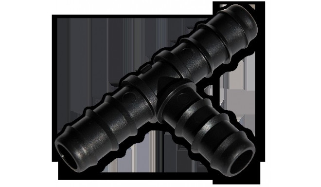 Tee, 3 x 16mm hose barb
