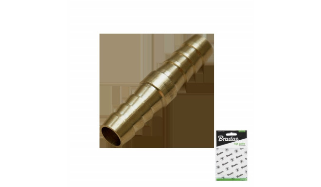 Straight connector for 12,5mm hose BRASS