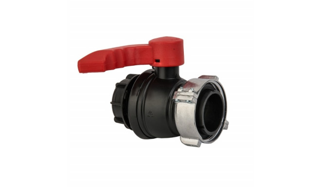 IBC ball valve adapter S75x6 female with male S60x6 output.