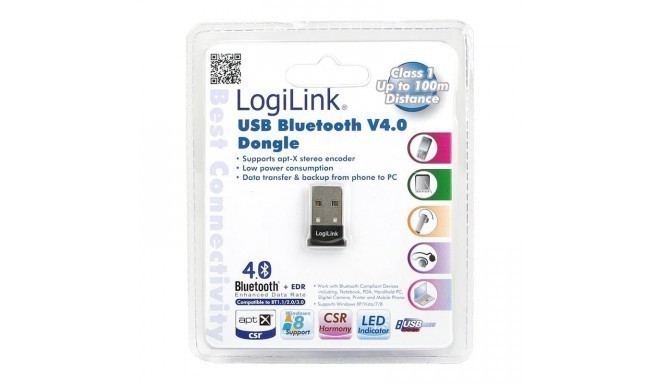 LogiLink Bluetooth adapter Bluetooth 4.0/USB 2.0