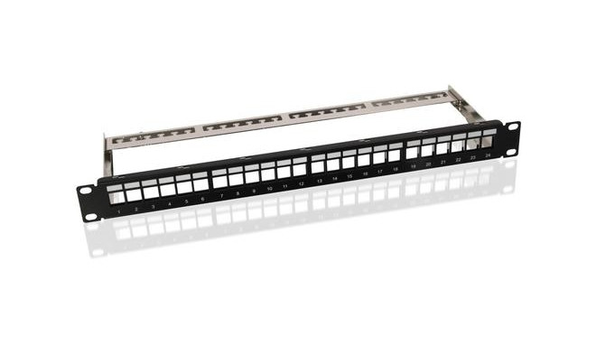 Goobay 19 inch (48.3 cm) Keystone Blank Patch Panel Empty Case (1 U)