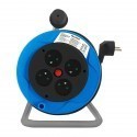 Qoltec Cable reel | 4 power socket | 15,0m