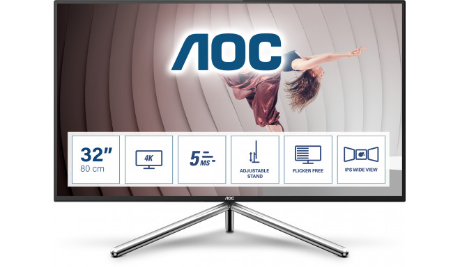 AOC U32U1 Monitor 31.5inch panel IPS 4K