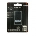 4World flash card reader, USB 2.0 ALL-in-ONE MS/M2/SD/microSD/MMC PenDrive