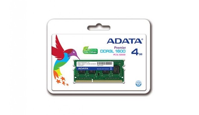 Adata RAM DDR3L SODIMM 4GB 1600MHz CL11 1.35V