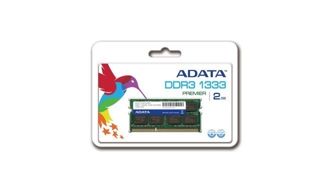ADATA 2GB 1333MHz DDR3 CL9 SODIMM 1.5 V - Retail