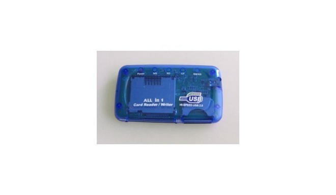 Gembird USB2.0 CF, MD, SM, MS, SD, MMC, XD Card card reader/writer blue