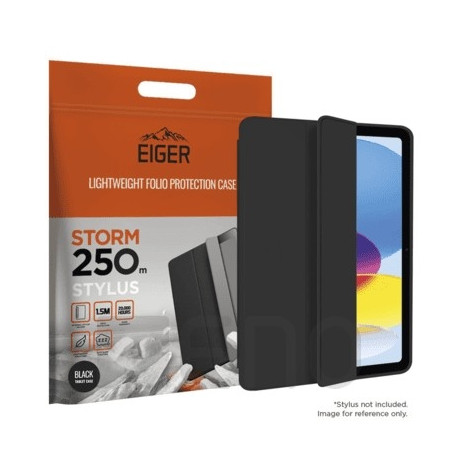 Eiger ümbris Storm Stylus 250m iPad 10.9 (2022) + 11Gen, must