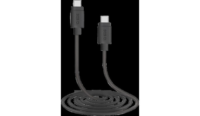 SBS USB-C zu USB-C Kabel 1,5m schwarz
