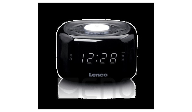 Lenco CR-12 Uhrenradio mit Nachtlicht schwarz