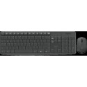 Logitech MK235 kabelloses Tastatur/Maus Set schwarz