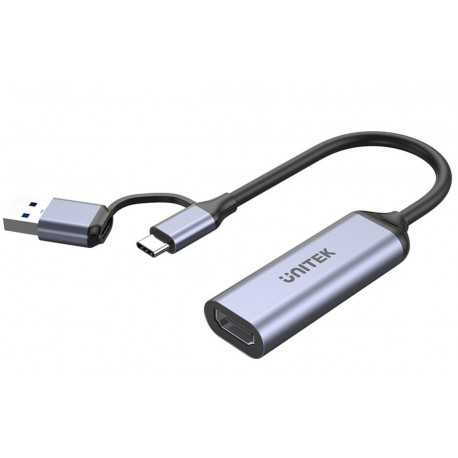 Unitek videohõiveseade USB-C/A, 4K HDMI 1.4b