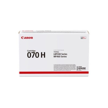 Product: Canon 070 H Black High Yield Toner Cartridge
Part Number: